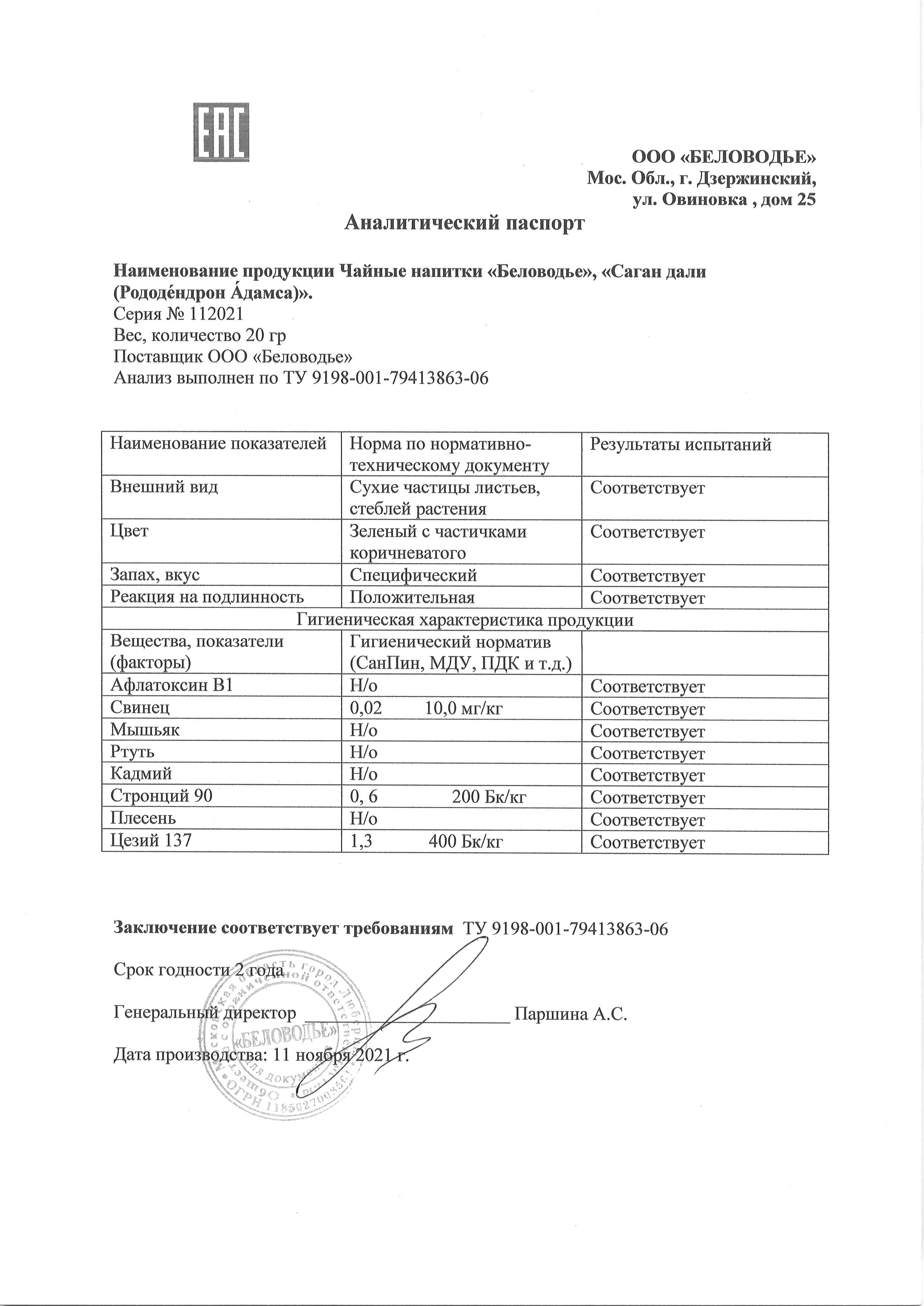 Паспорт №112021